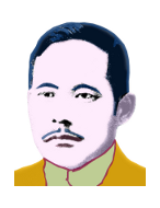 Logo - künstlerisches Portrait von Makiguchi